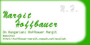 margit hoffbauer business card